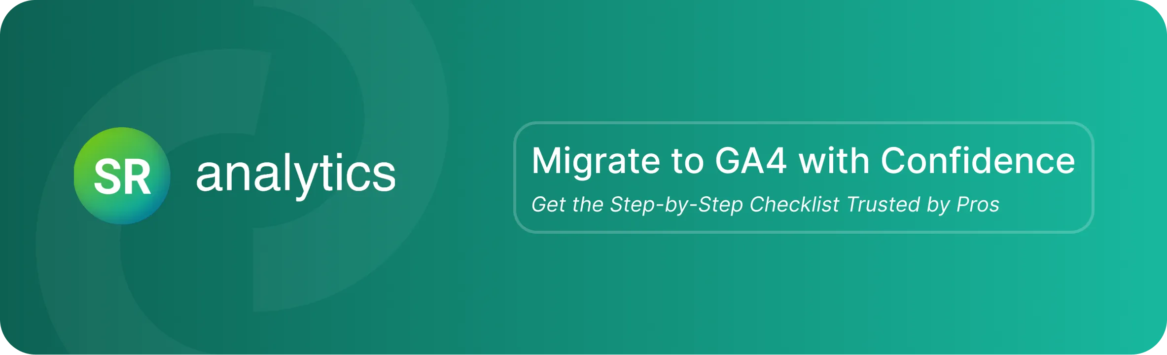 GA4 Migration banner GA4 Migration banner