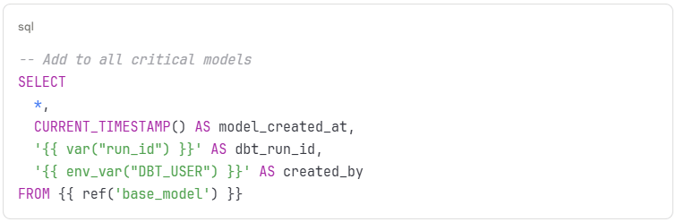 Audit Trail Implementation