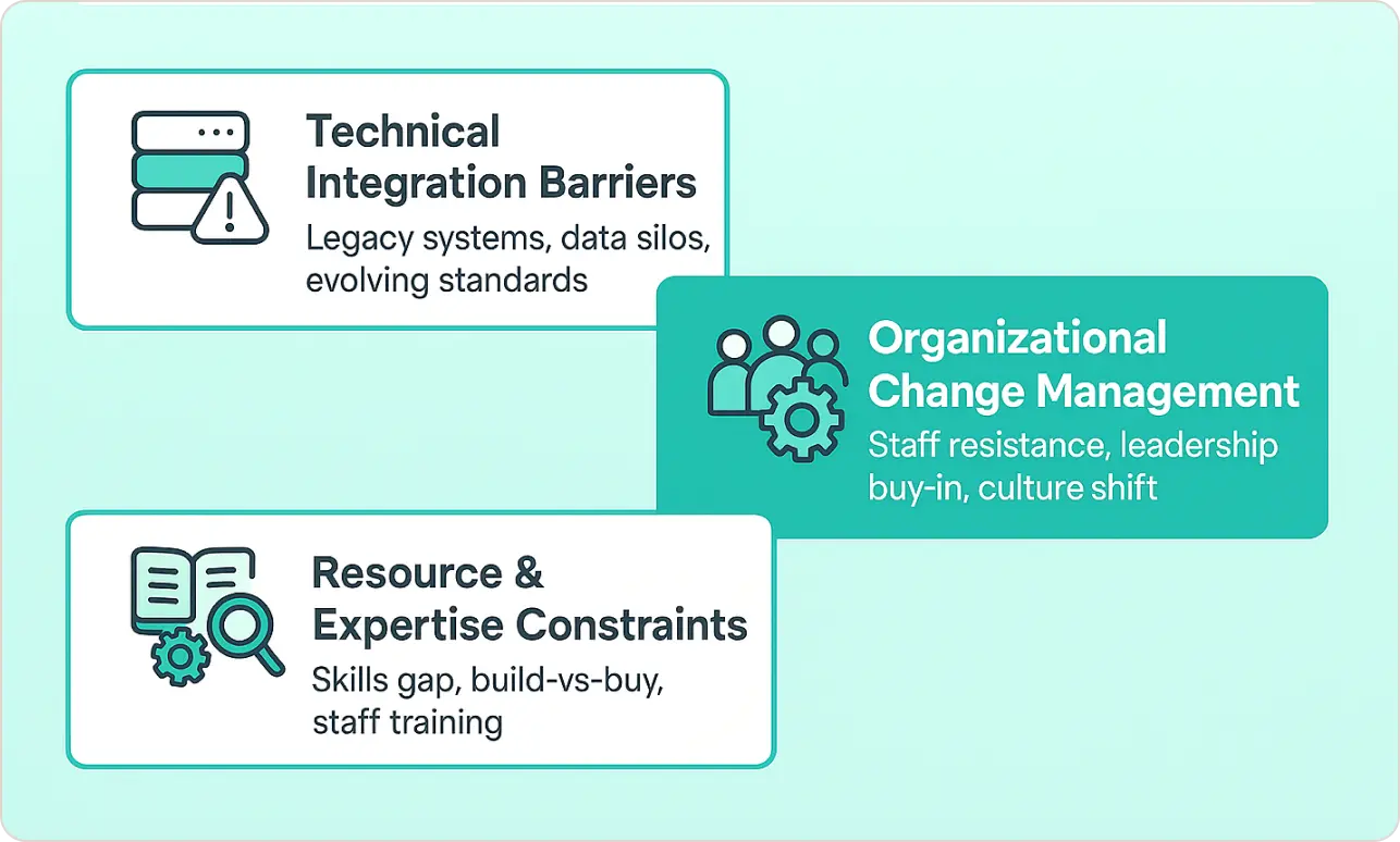 Common Implementation Challenges in Healthcare Data Analytics Maturity Model