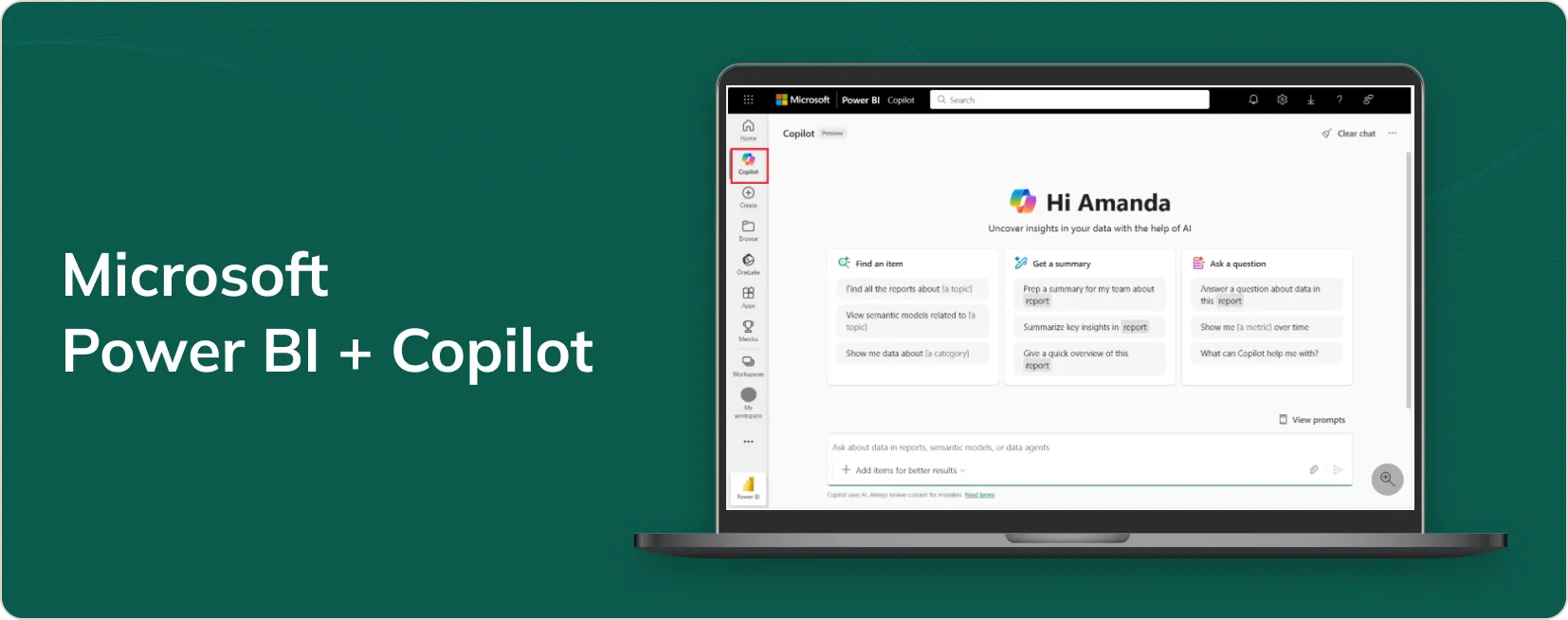 Microsoft Power BI + Copilot